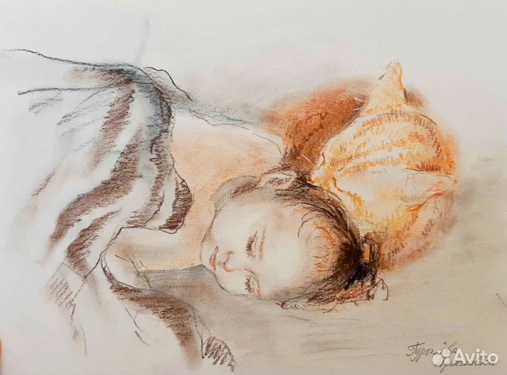 Картины и портреты на заказ. Акварель и графика