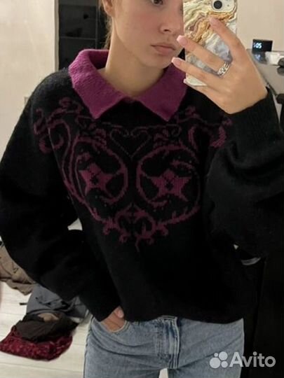 Винтажный свитер женский