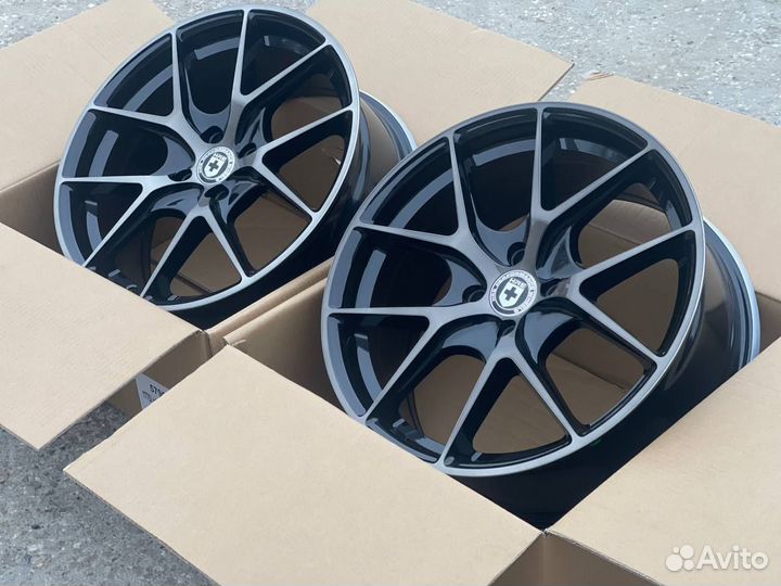 Диски R 17 4*100 ет 40 HRE Чёрные с матовой полировкой
