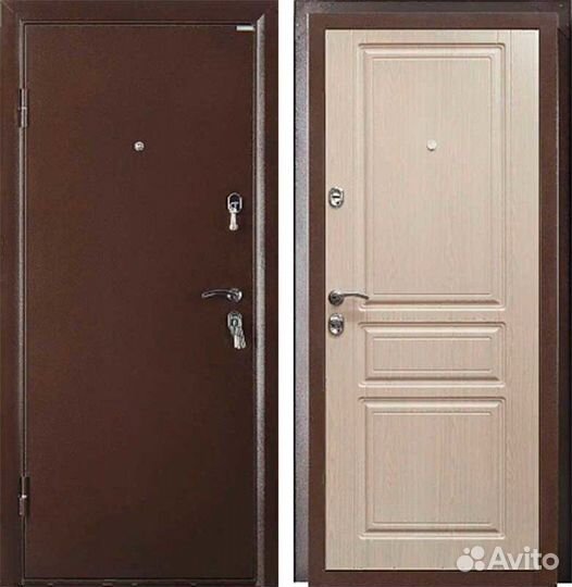 Входные новые металлические двери