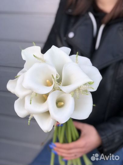 Букет невесты из калл, цветы