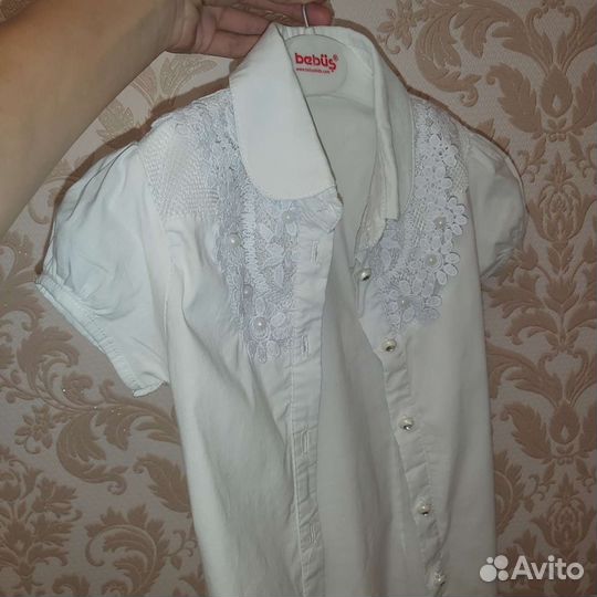 Блузка для девочки школьная 116 122