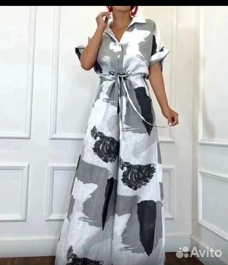 Платье-комбинезон низ брюки 42-44-46размер