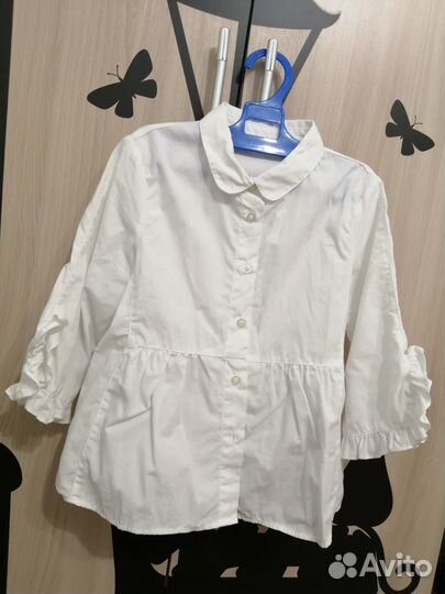 Белые блузки для девочки