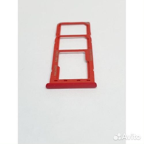 Лоток симкарты Samsung A10 красный