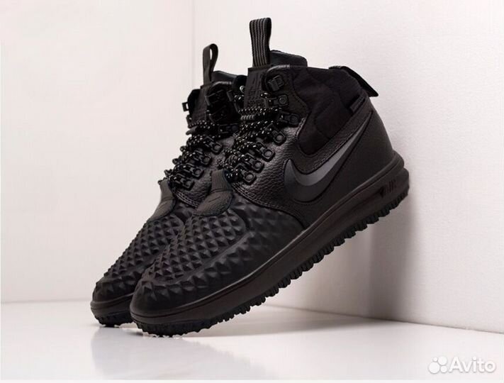 Nike Lunar Force 1 Duckboot Black с Мехом