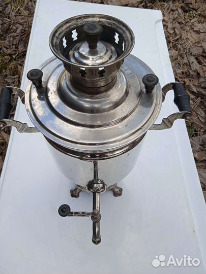 Самовар на дровах, углях старинный