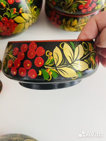 Набор для супа, окрошки, хохлома, СССР