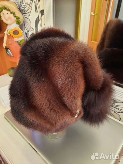 Шапка норковая женская