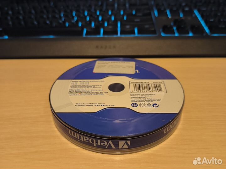 Verbatim DVD-R, 4.7GB, упаковка 10 шт