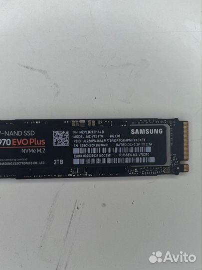 Накопитель SSD Samsung 970 EVO Plus 2Tb + скупка