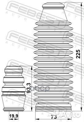 Пыльник переднего амортизатора с отбойником ком
