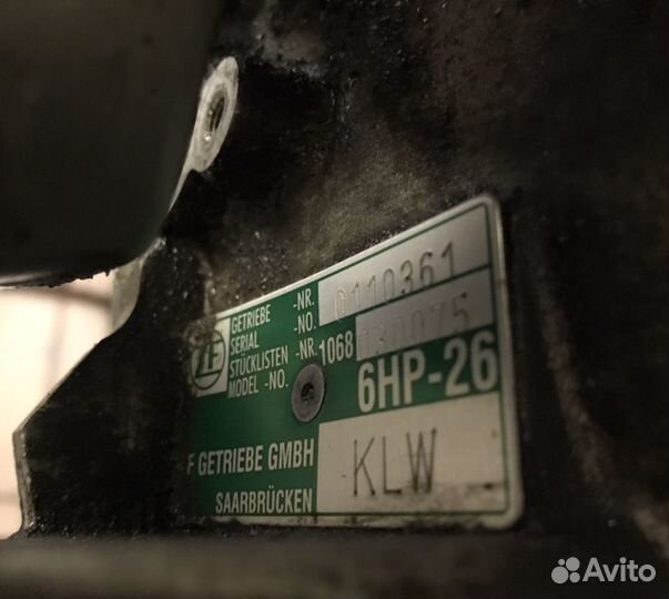 АКПП Ауди S8 D3 Audi S8 Д3 6hp26 KLW, KLK