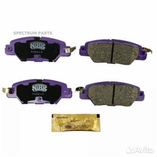 Колодки тормозные дисковые зад nibk PN5818