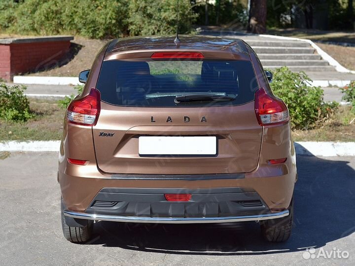 Защита заднего бампера для LADA Xray 2015