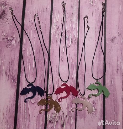 Кулон Дракон из эпоксидной смолы