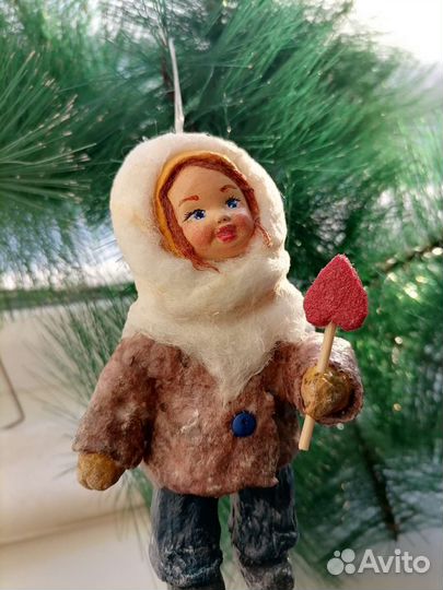 Ватные елочные игрушки новые