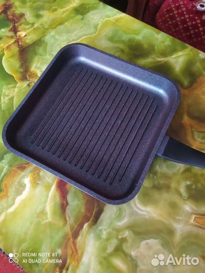 Сковорода гриль литая, вок