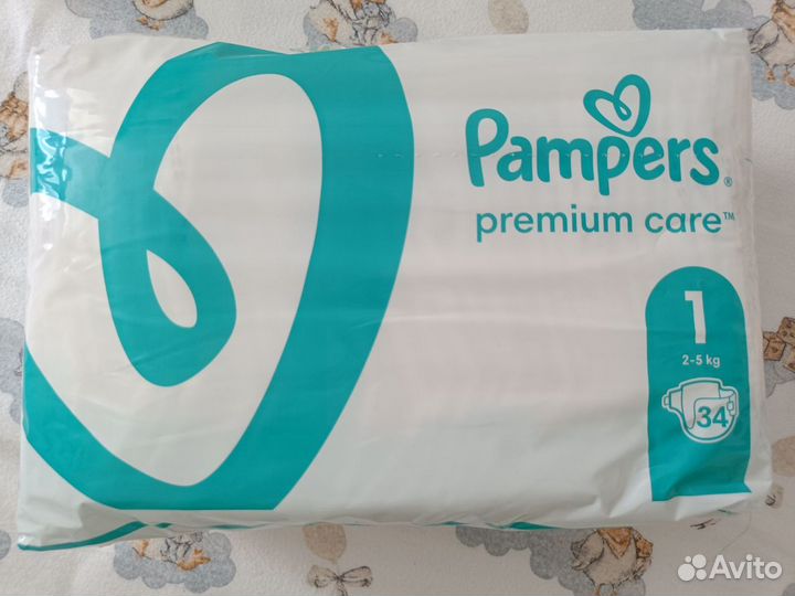 Подгузники Pampers premium care 1