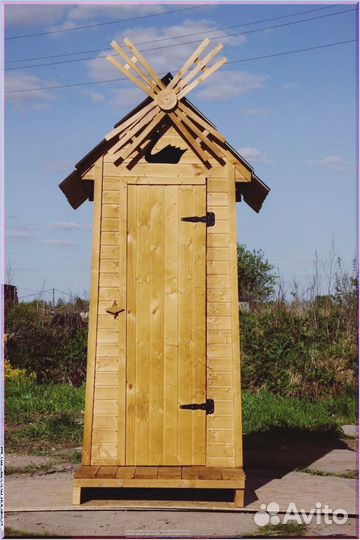 Дачный туалет с лебедем BXZ