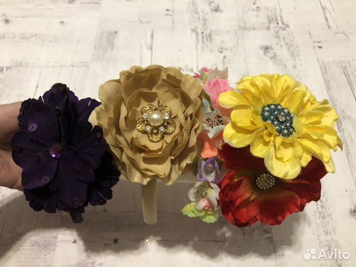 Резинка для волос, ободок, бант детский, набор