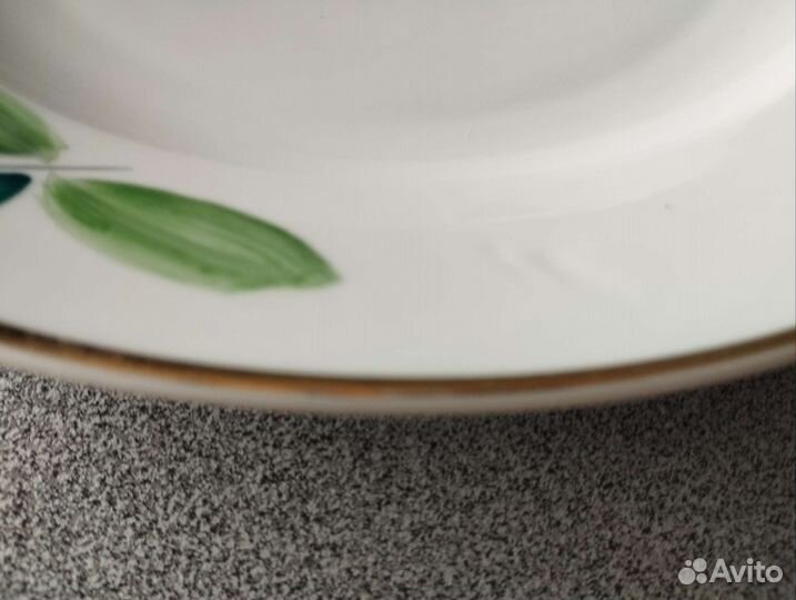 Тарелка ручная роспись Барановский фз СССР 30 см