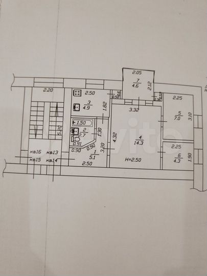 3-к. квартира, 41 м², 4/4 эт.