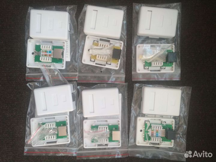 Розетки и соединители RG45