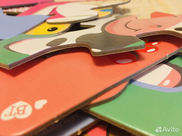 Пазлы ZigZag 3 детали - 6 карточек