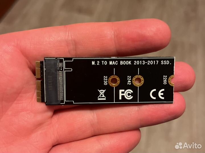 Переходник для ssd m2 Macbook air pro