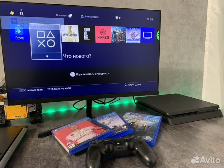 Sony playstation 4 slim 1tb с играми