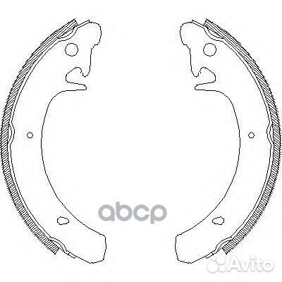 Комплект тормозных колодок 412900 Remsa