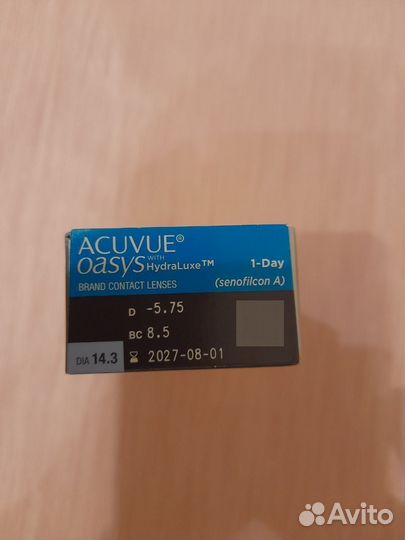 Линзы контактные acuvue однодневные