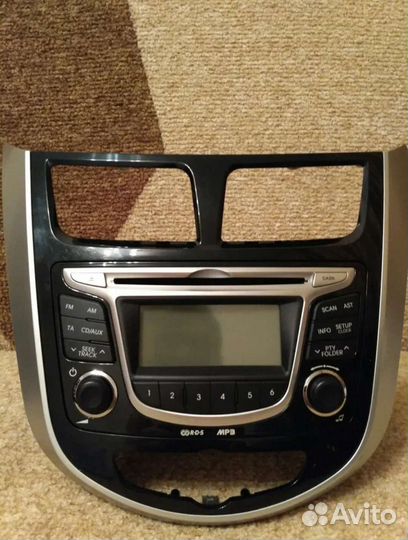 Штатная магнитола на hyundai solaris 1