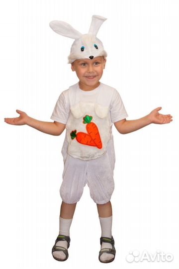 Детские костюмы: олень, заяц, медведь белый