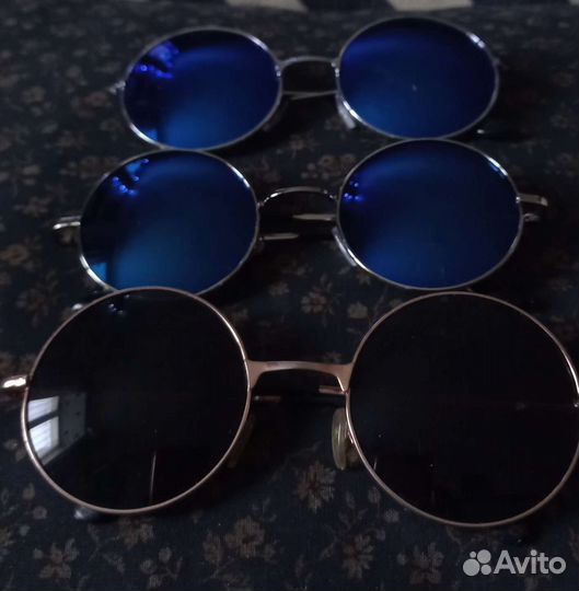 Очки круглые солнцезащитные