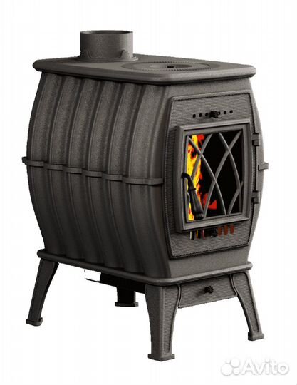 Чугунная печь-камин Бахта