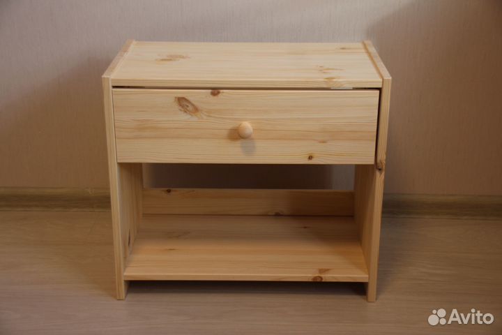 Тумба прикроватная деревянная массив сосны Раст 1