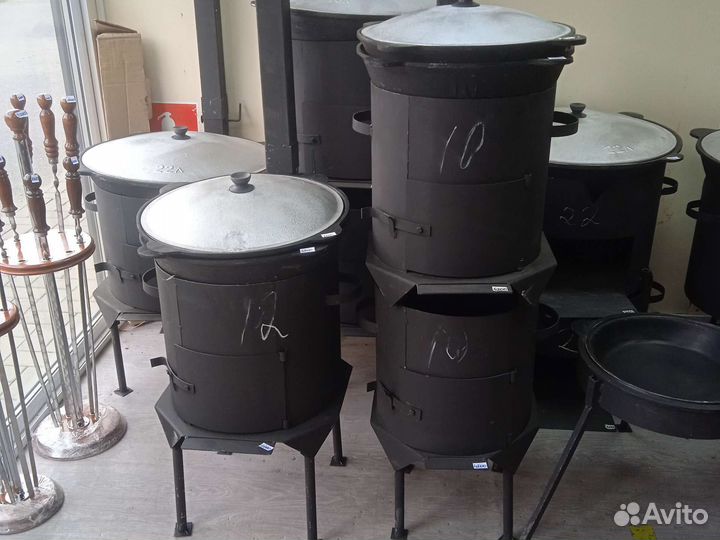 Для казана печка