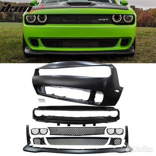 Бампер передний dodge challenger