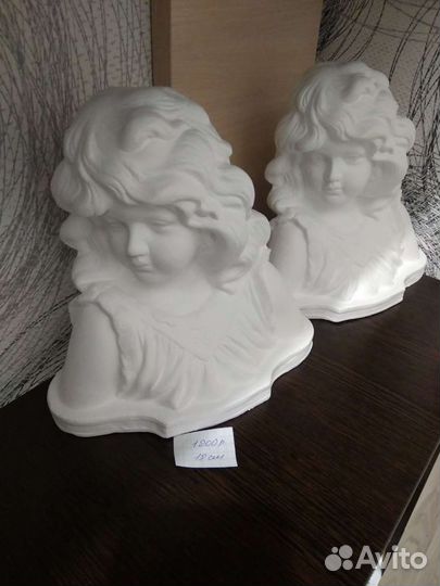 Гипсовый бюст, ручной работы