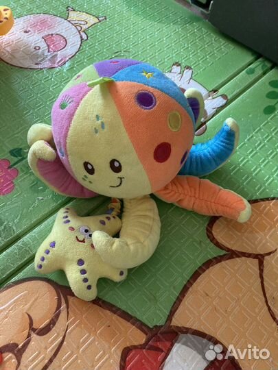 Мягкая игрушка с музыкой (осьминог)