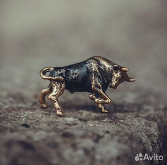 Новая Бронзовая статуэтка Бык Телец