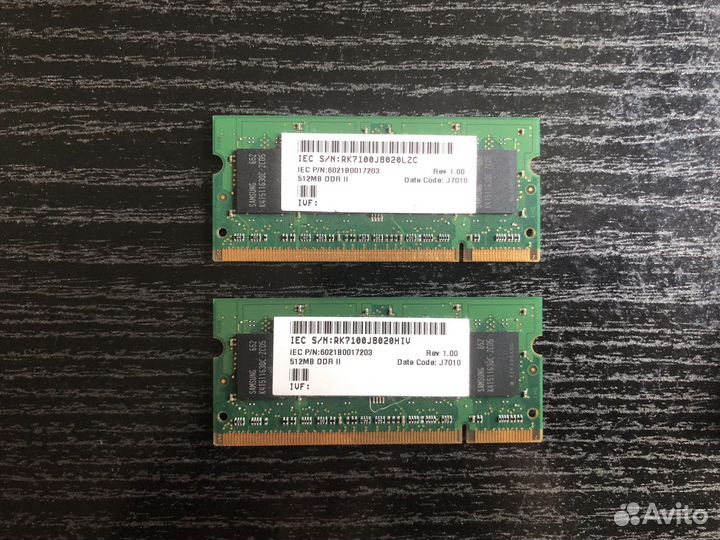 Samsung DDR2 512mb 2Rx16 PC2-4200S-444-12-A3