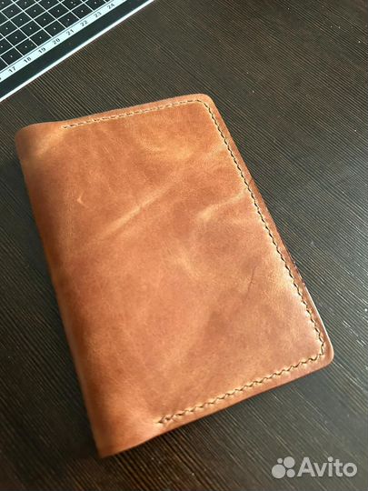 Обложка на документы, Холдер из натуральной кожи