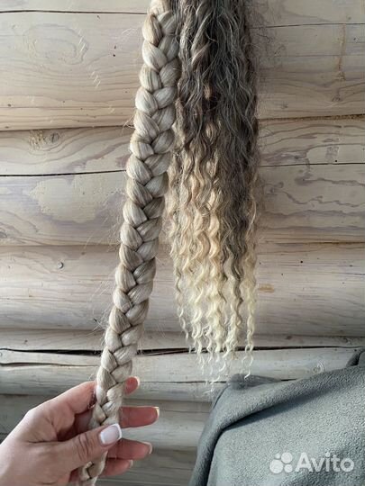 Хвост волосы на резинке