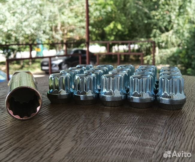 Гайки колесные Субару 12х1,25 узкие К-кт 20 шт + к