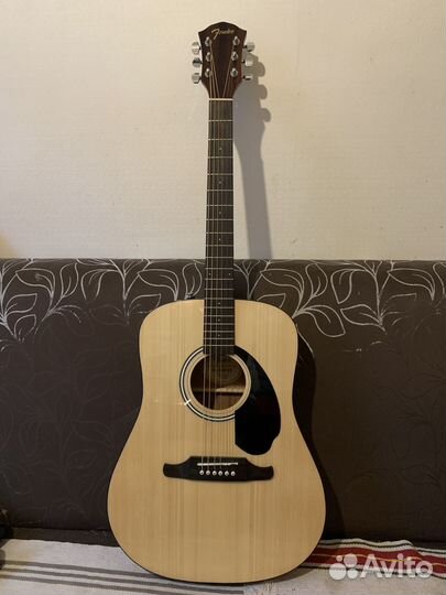 Акустическая гитара fender fa-125 новая с чехлом