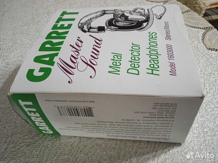 Наушники Garrett MasterSound Моно–стерео