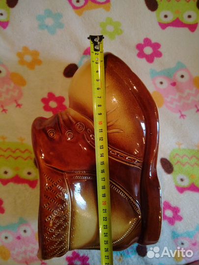 Кашпо башмак керамический